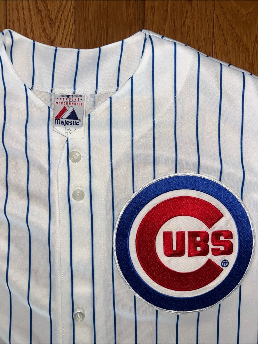 Alfonso Soriano Chicago Cubs Majestic Pinstripe Jersey Size Large